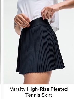 lululemon athletica Varsity High Rise Pleated Tennis Skirt